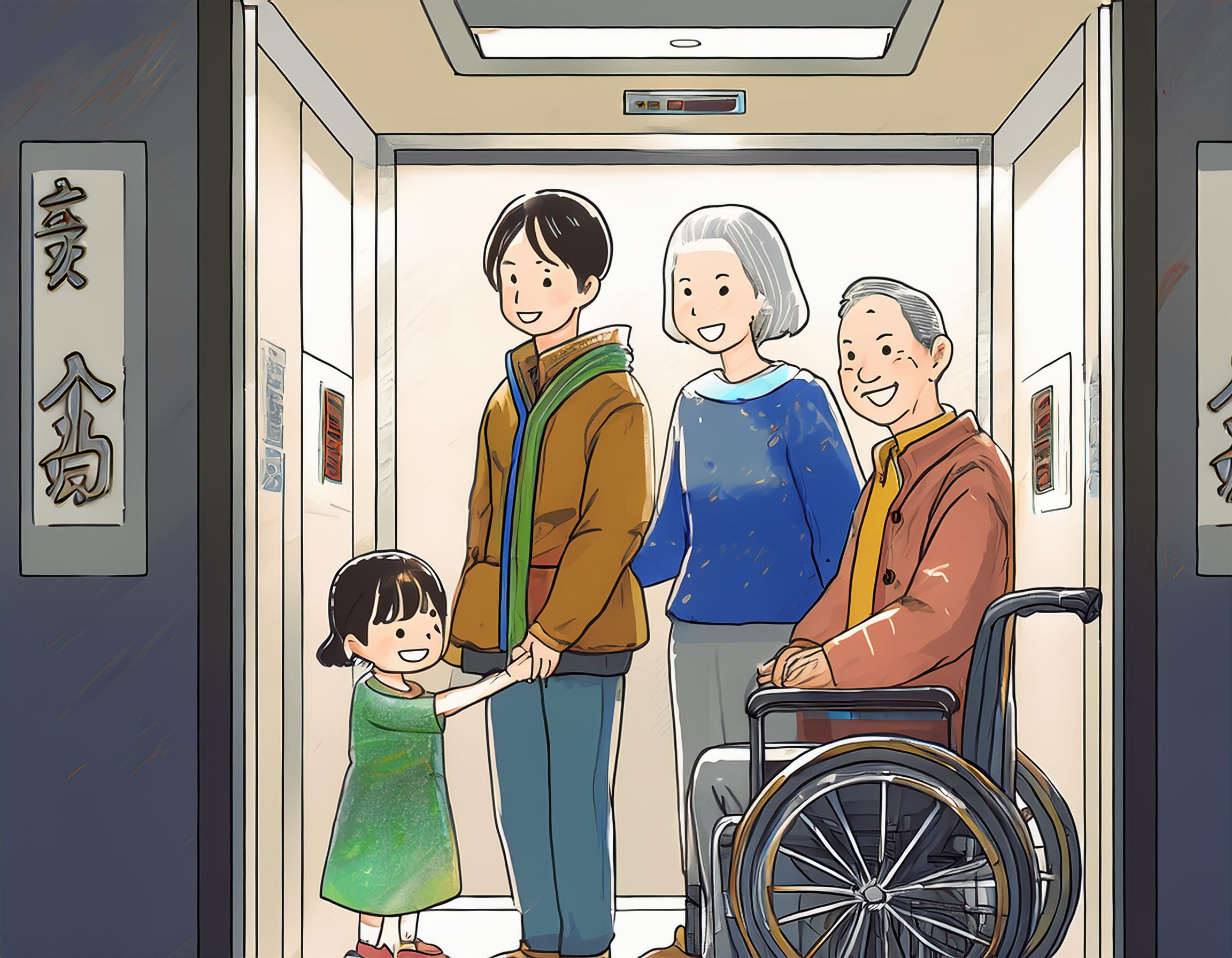 ユニバーサルデザインエレベーター